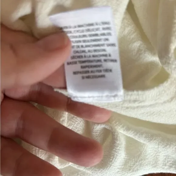 NWT Treasure & Bond Linen Blend Wrap Top White Size XS new with tags - Picture 5 of 11